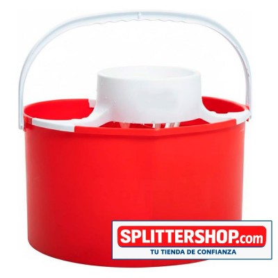 Cubo Fregona Doble Compartimento Splitter | Agua Limpia Siempre + Eco-Jin