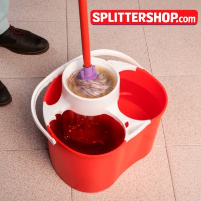 Cubo Fregona Doble Compartimento Splitter | Agua Limpia Siempre